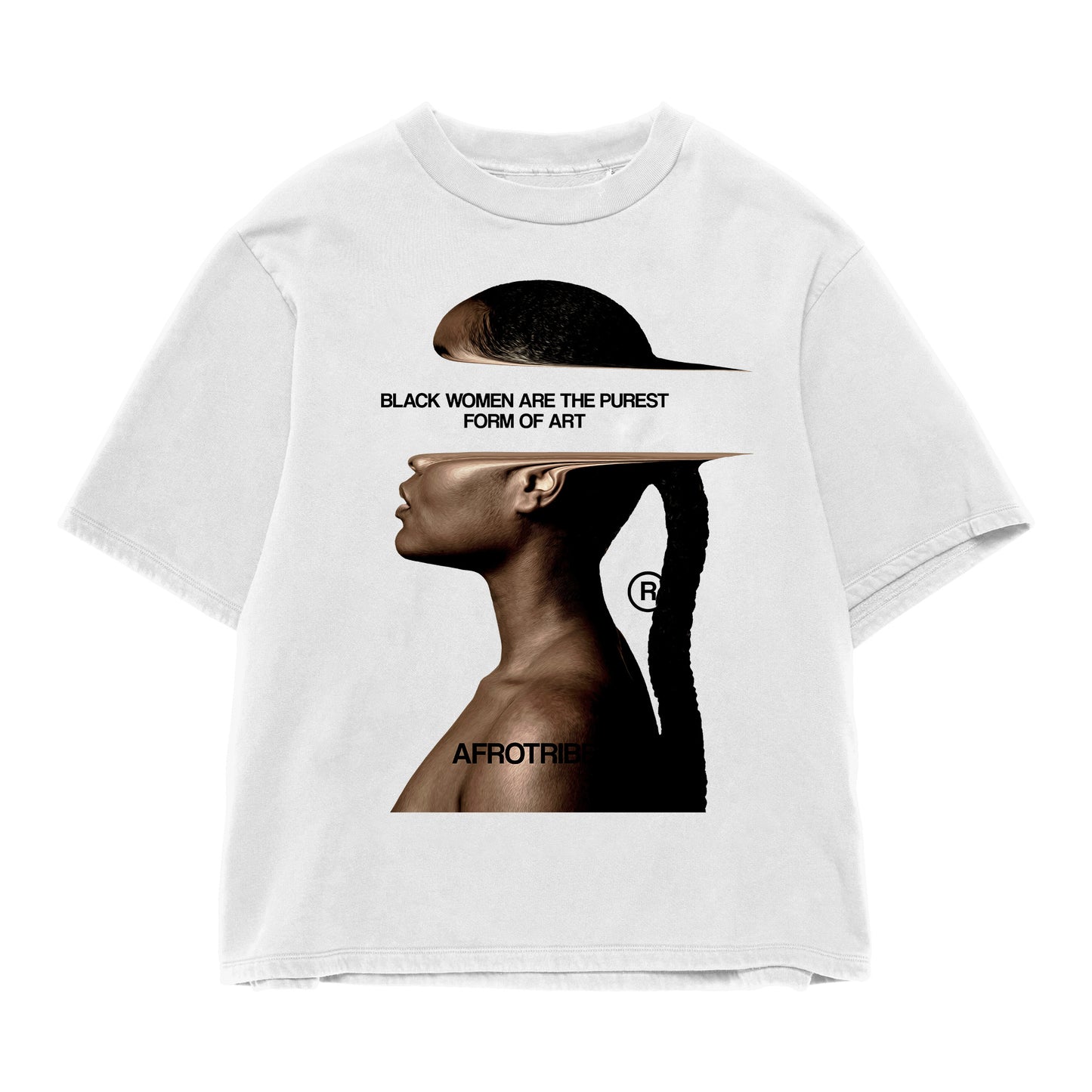 Black Woman Oversize Tee